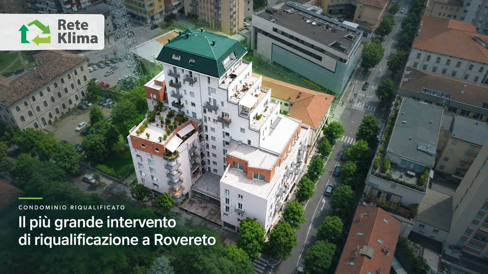 Condominio riqualificato da Reteklima a Rovereto